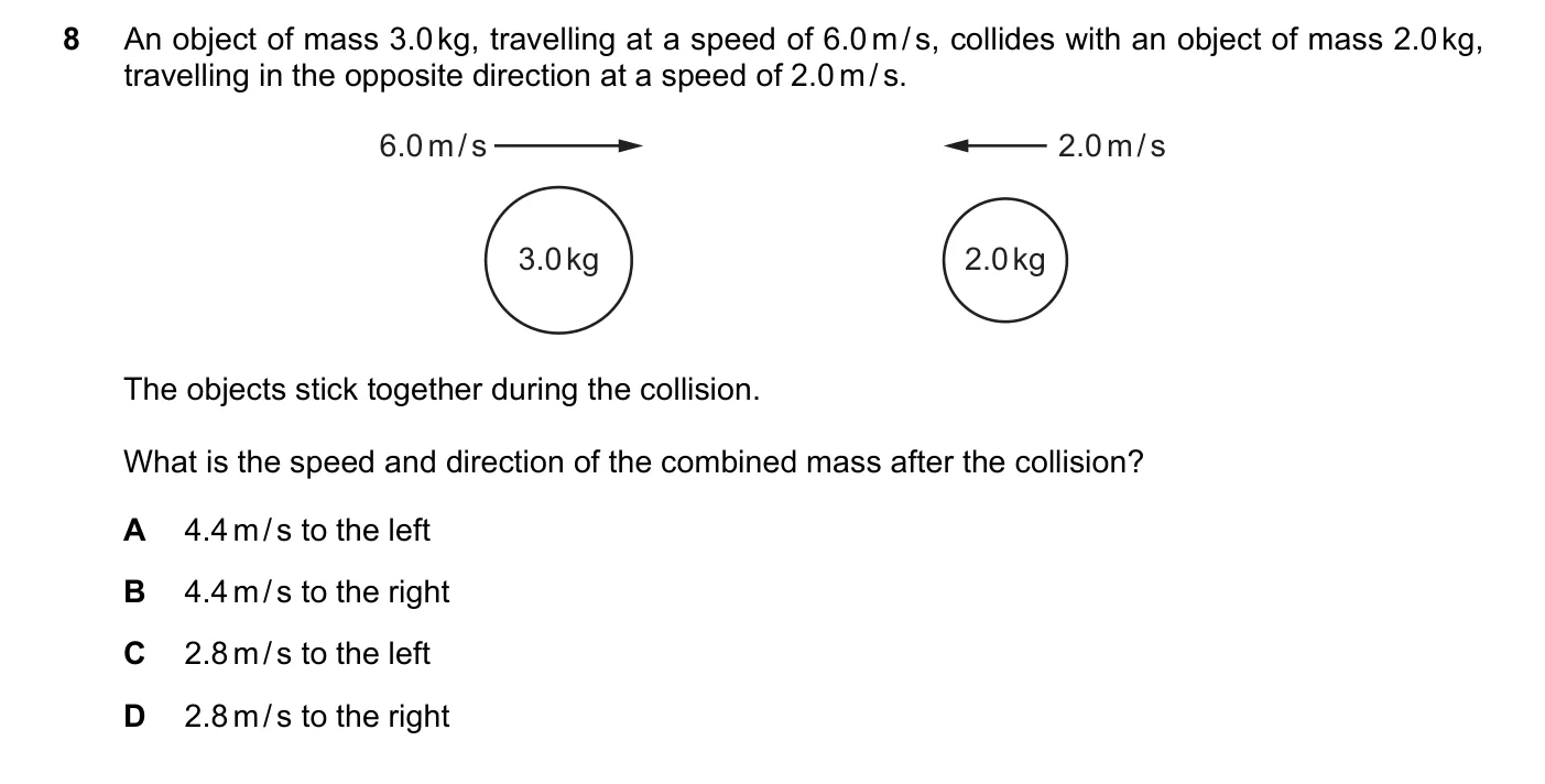 Question 8, November 2018, 0625 Paper 22