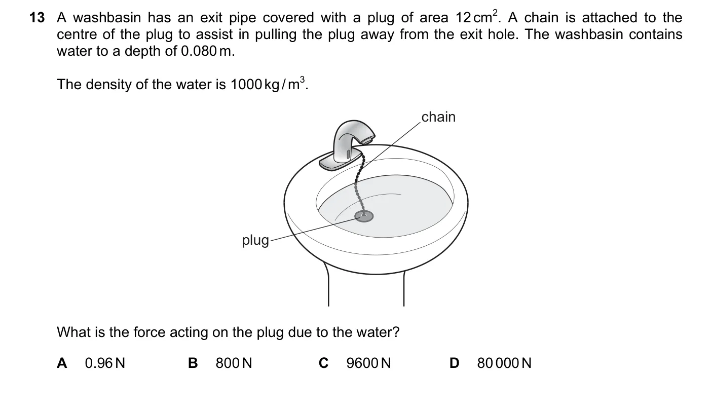 Question 13, November 2018, 0625 Paper 22