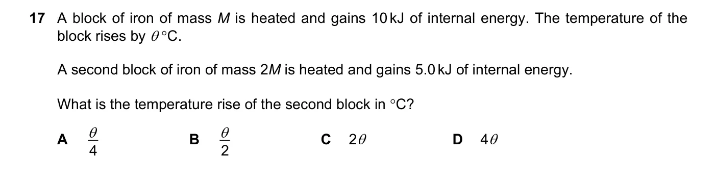 Question 17, November 2018, 0625 Paper 22