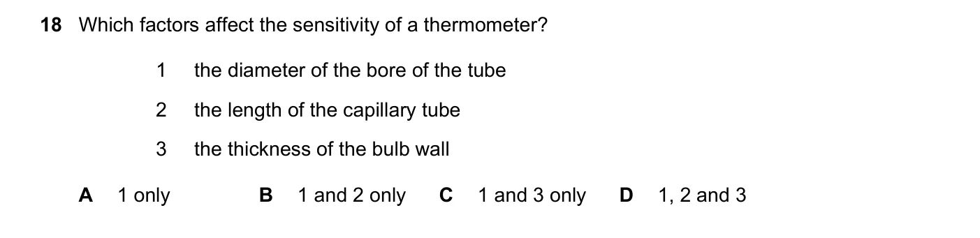 Question 18, November 2018, 0625 Paper 22