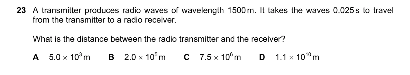 Question 23, November 2018, 0625 Paper 22