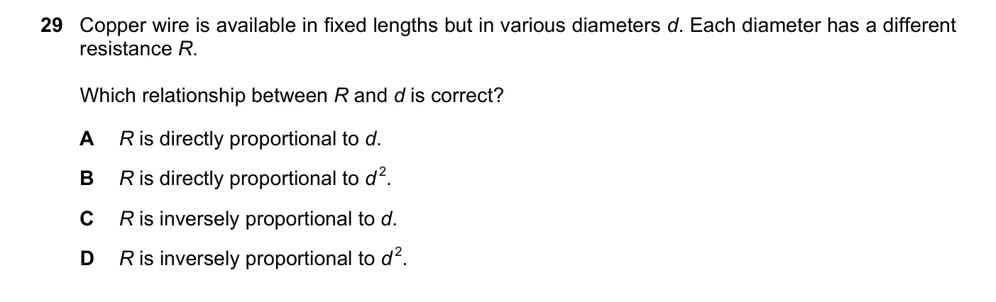 Question 29, November 2018, 0625 Paper 22