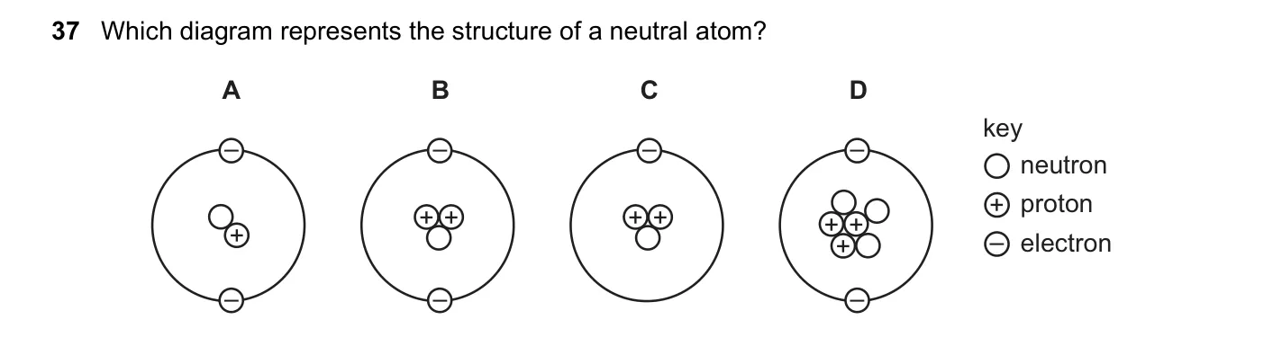 Question 37, November 2018, 0625 Paper 22