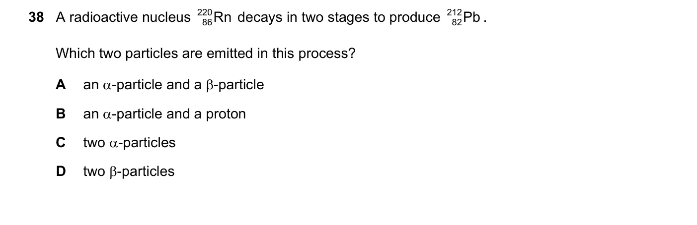 Question 38, November 2018, 0625 Paper 22
