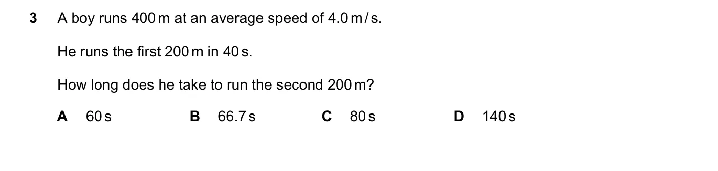 Question 3, November 2018, 0625 Paper 23