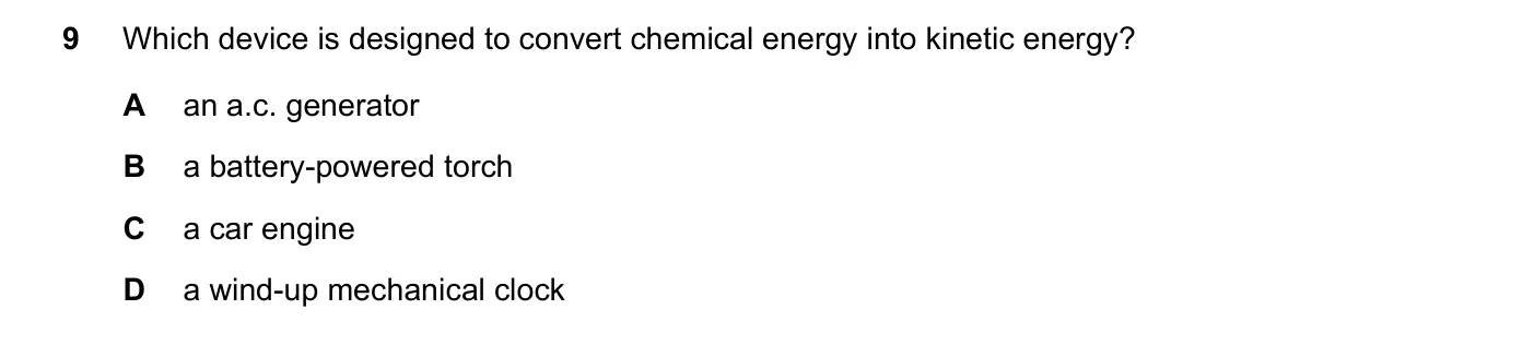 Question 9, November 2018, 0625 Paper 23