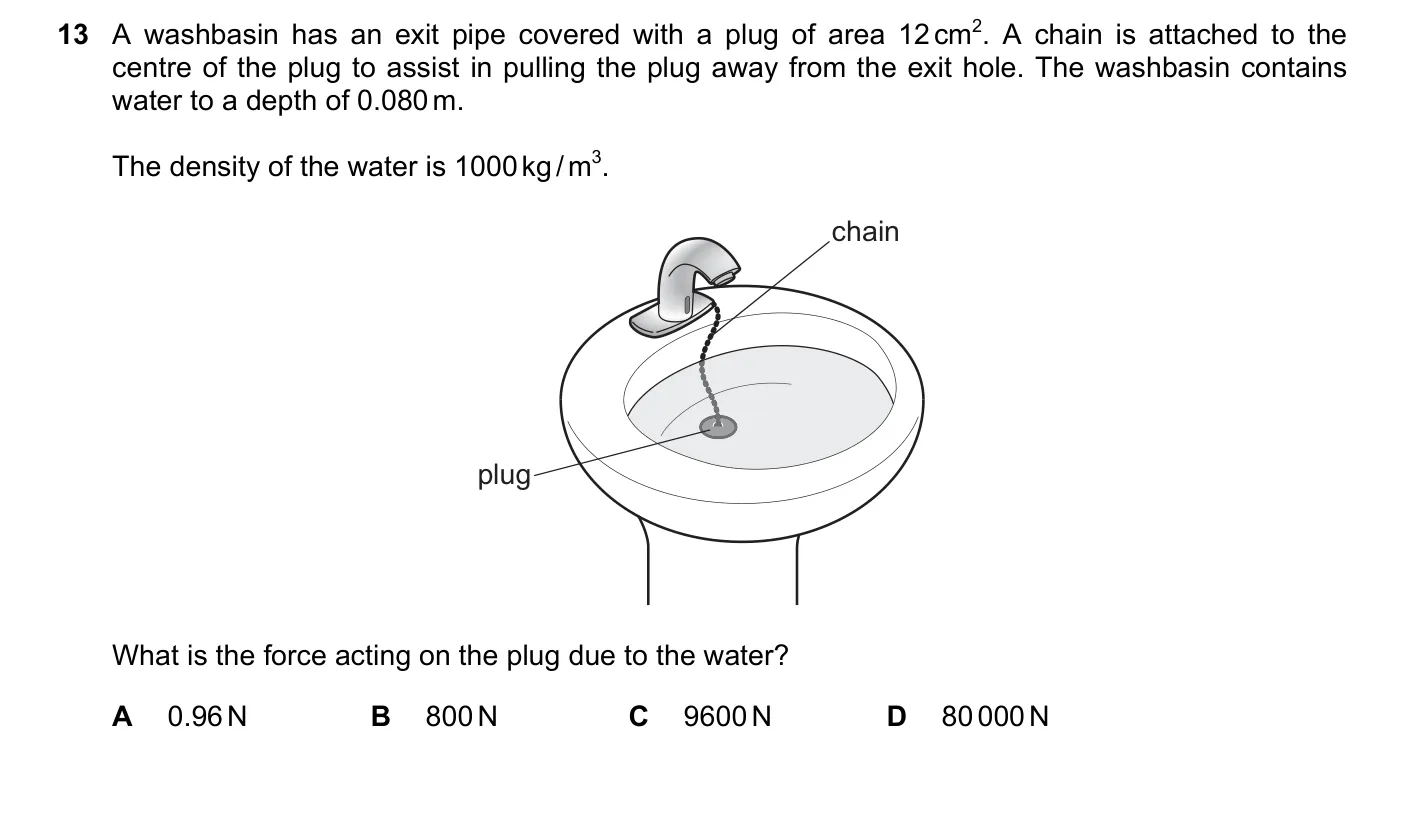 Question 13, November 2018, 0625 Paper 23