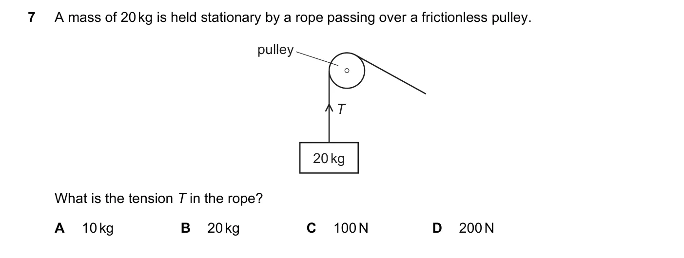 Question 7, June 2019, 0625 Paper 21