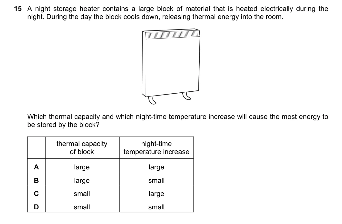 Question 15, June 2019, 0625 Paper 21