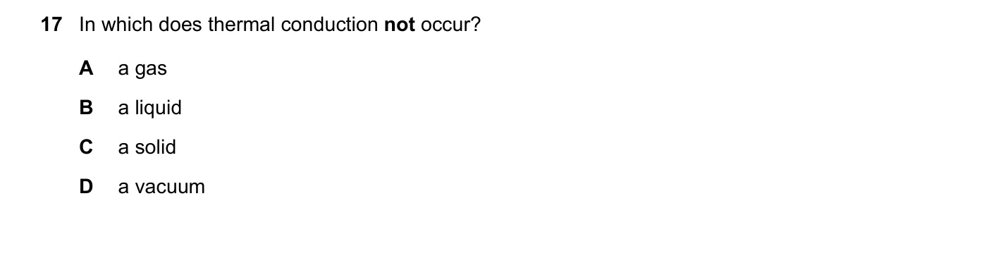 Question 17, June 2019, 0625 Paper 21