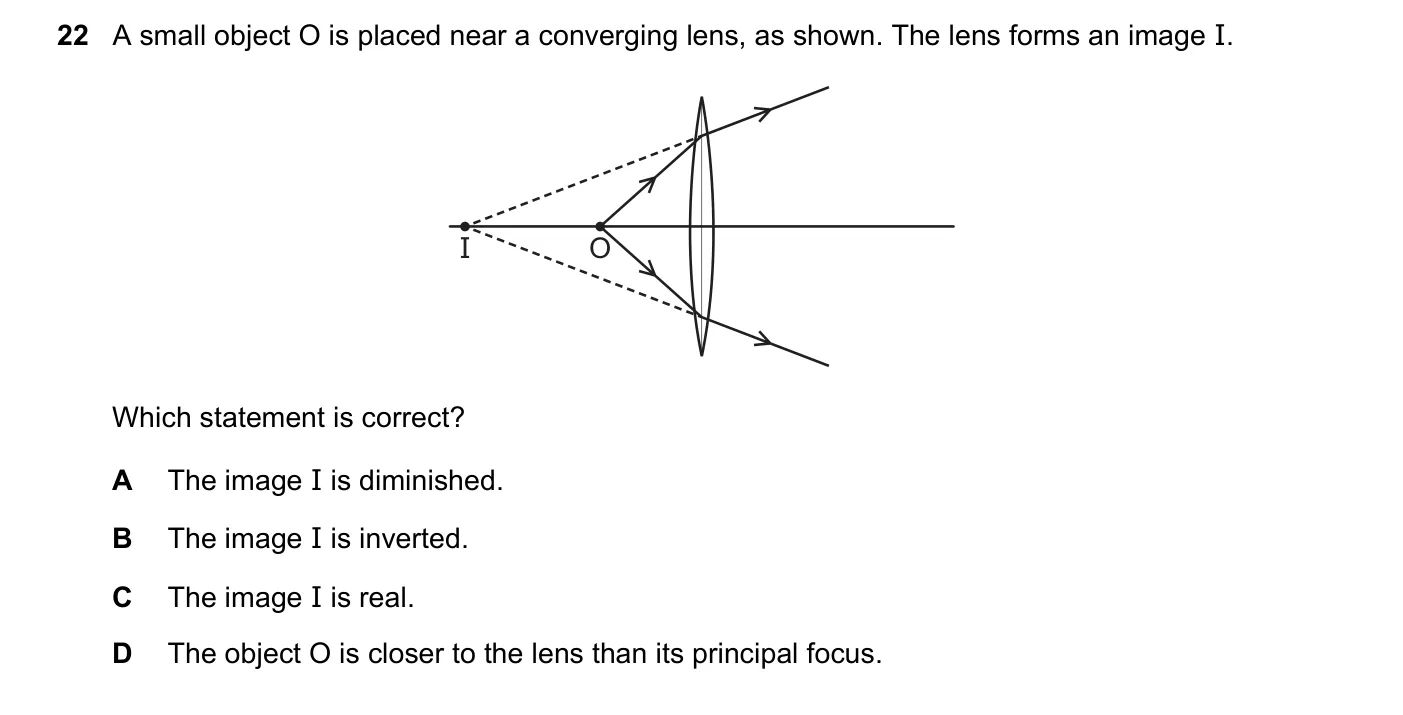 Question 22, June 2019, 0625 Paper 21
