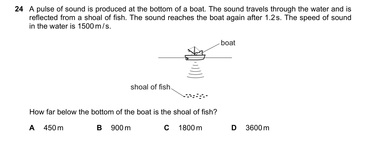 Question 24, June 2019, 0625 Paper 21