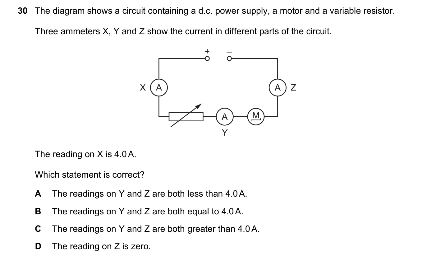 Question 30, June 2019, 0625 Paper 21