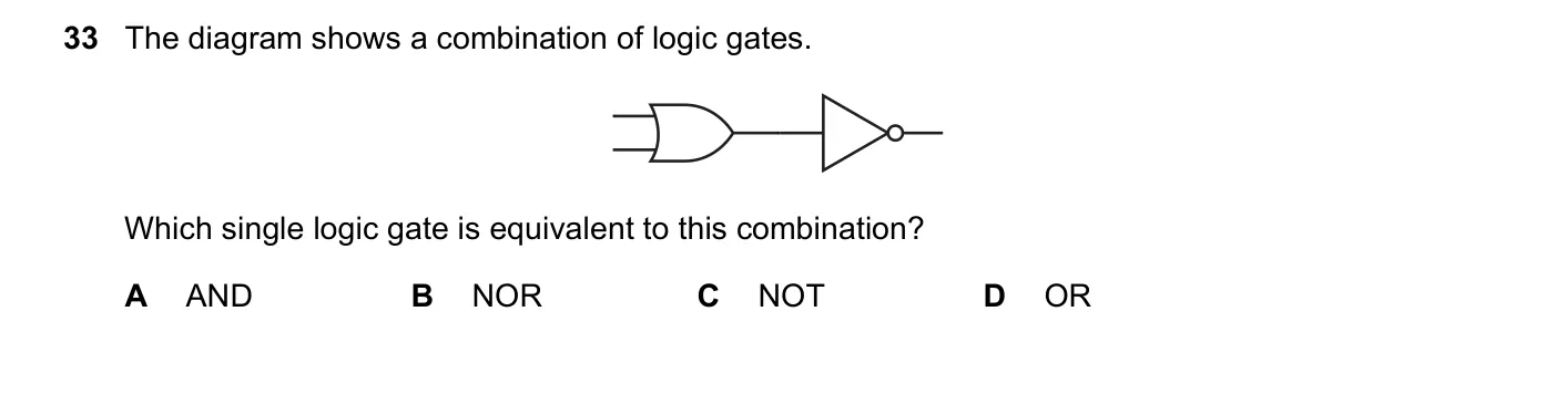 Question 33, June 2019, 0625 Paper 21