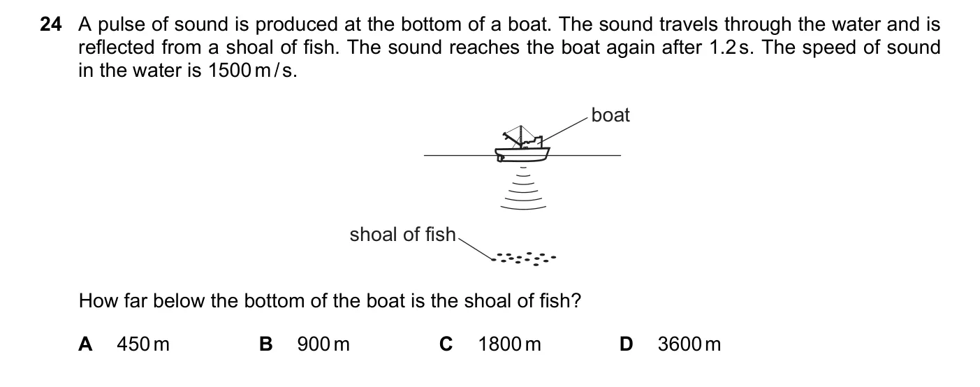 Question 24, June 2019, 0625 Paper 22