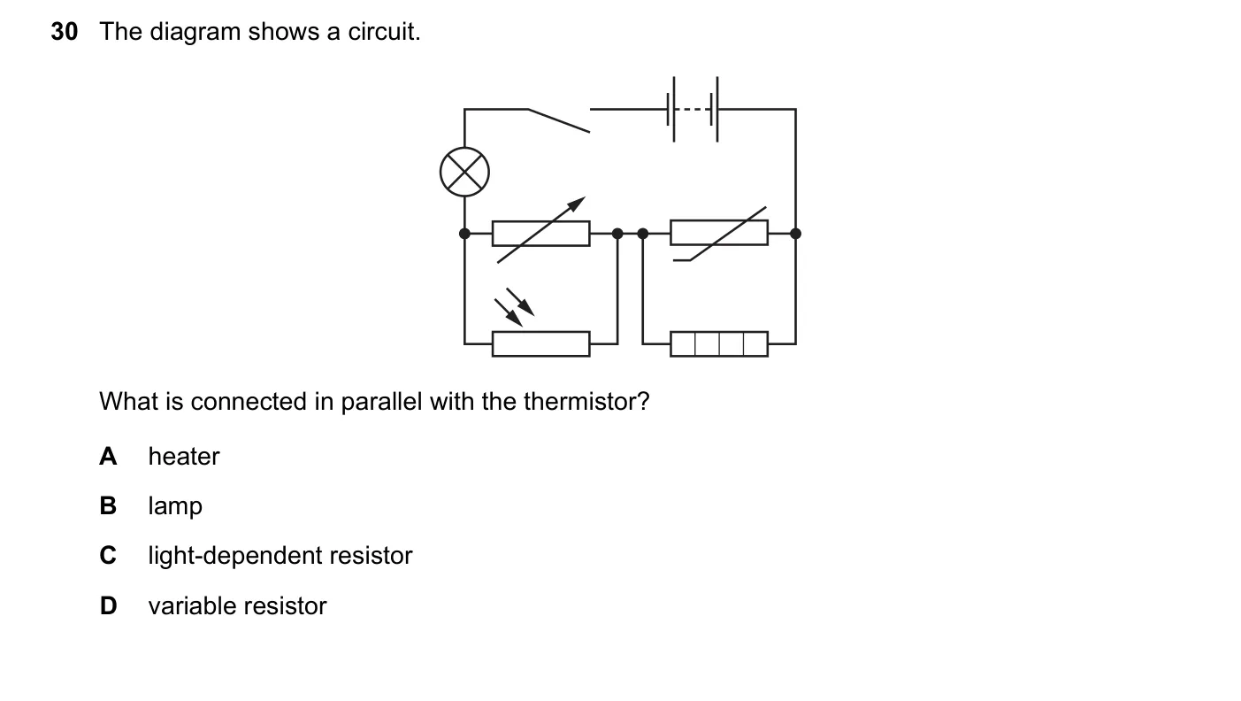 Question 30, June 2019, 0625 Paper 22