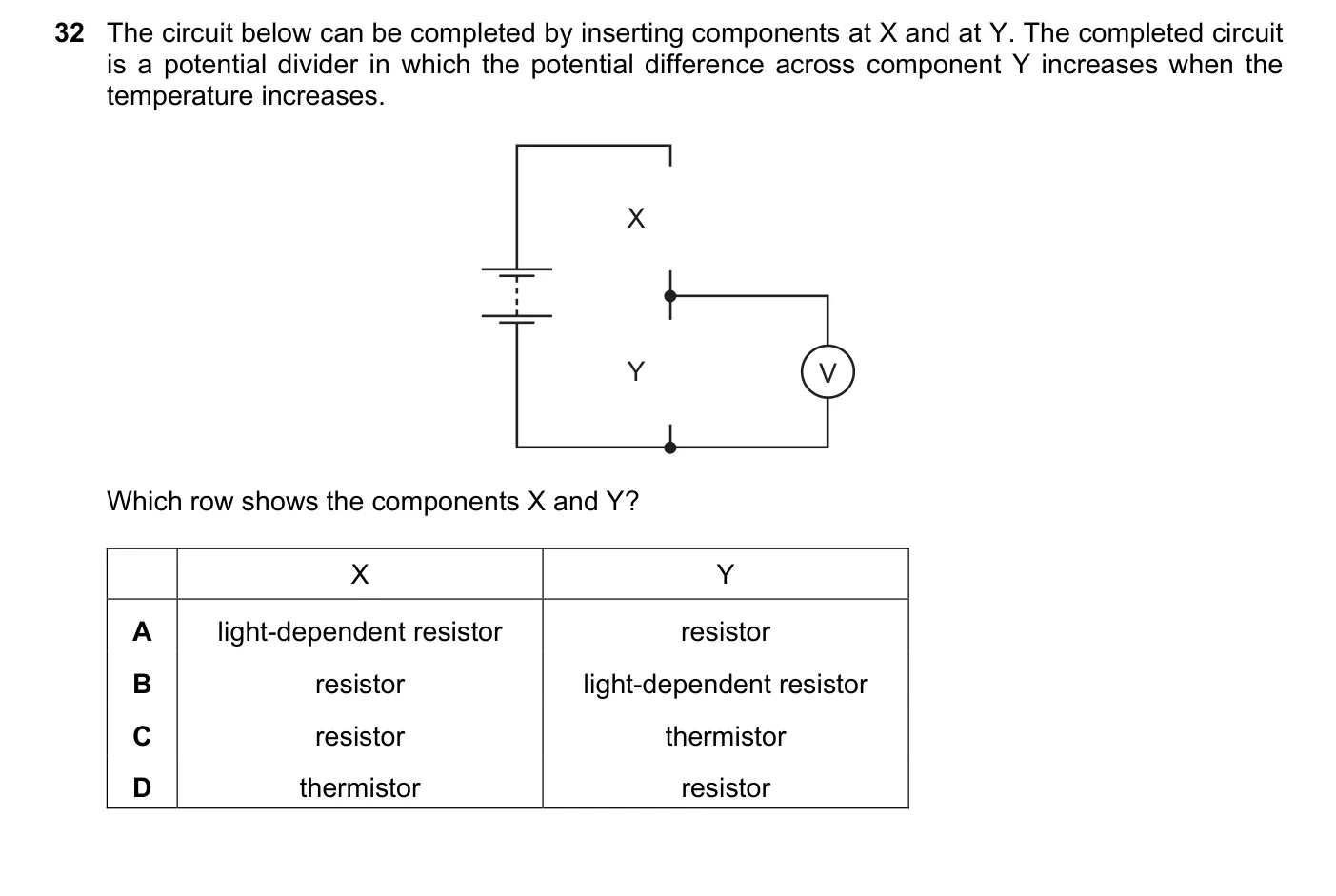 Question 32, June 2019, 0625 Paper 22
