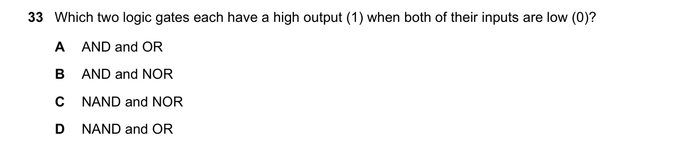 Question 33, June 2019, 0625 Paper 22