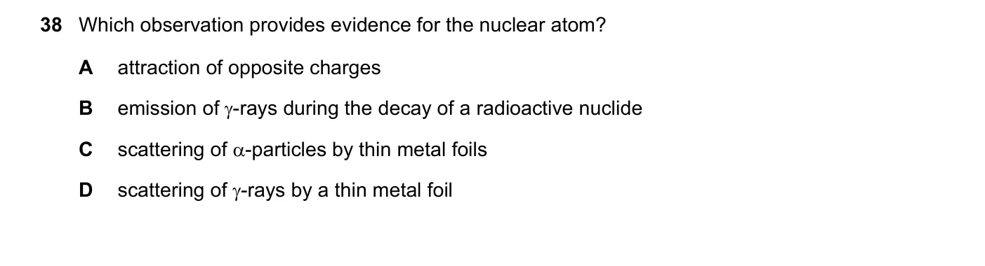 Question 38, June 2019, 0625 Paper 22
