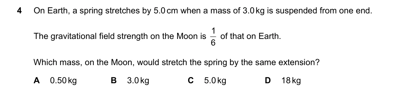 Question 4, June 2019, 0625 Paper 23