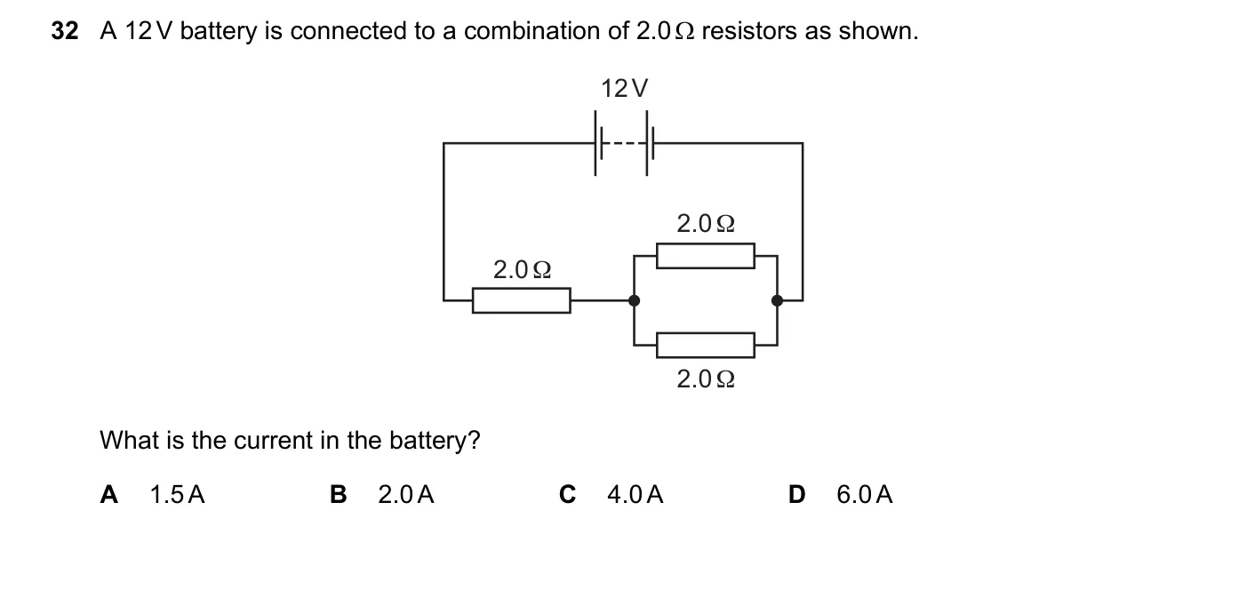 Question 32, June 2019, 0625 Paper 23