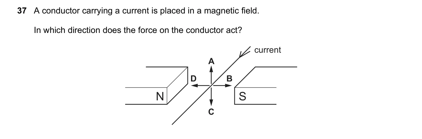Question 37, June 2019, 0625 Paper 23