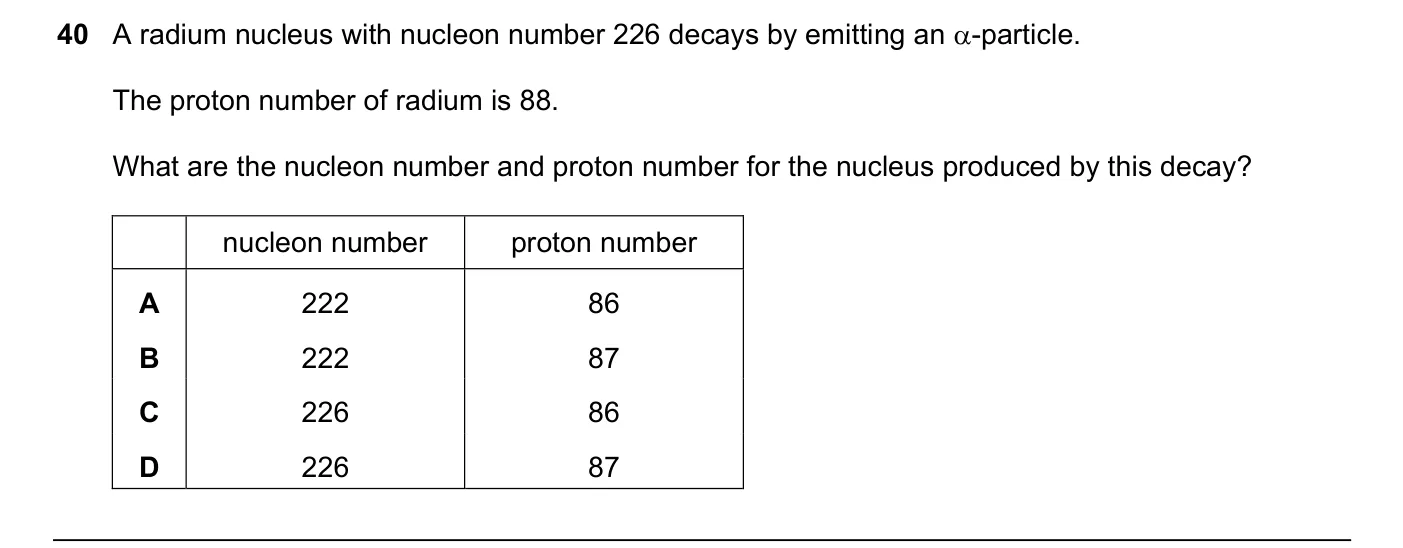 Question 40, June 2019, 0625 Paper 23