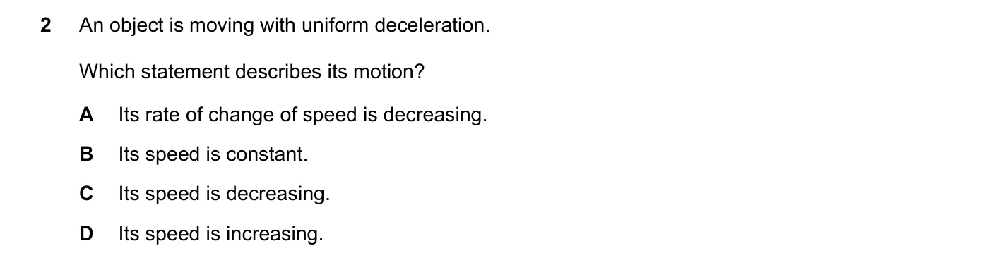 Question 2, March 2019, 0625 Paper 22