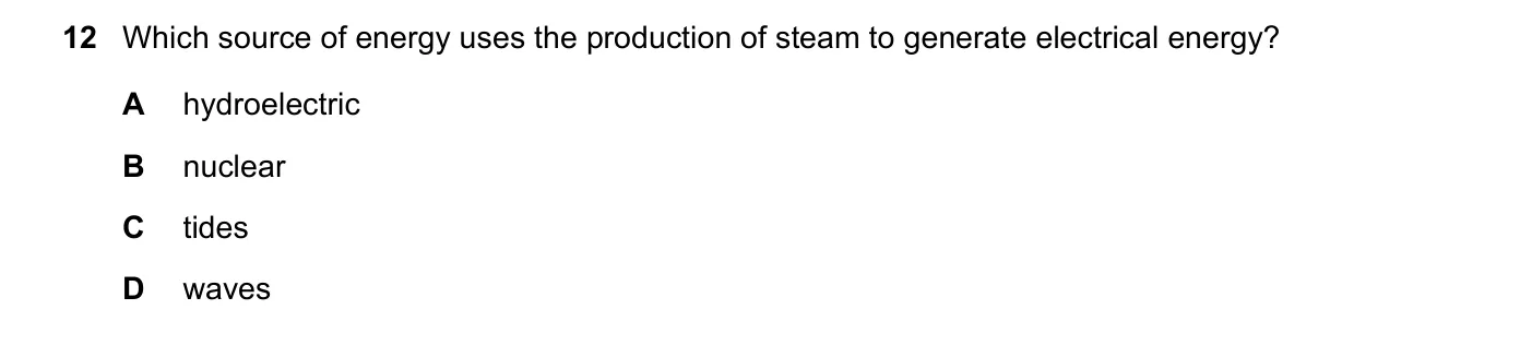 Question 12, March 2019, 0625 Paper 22
