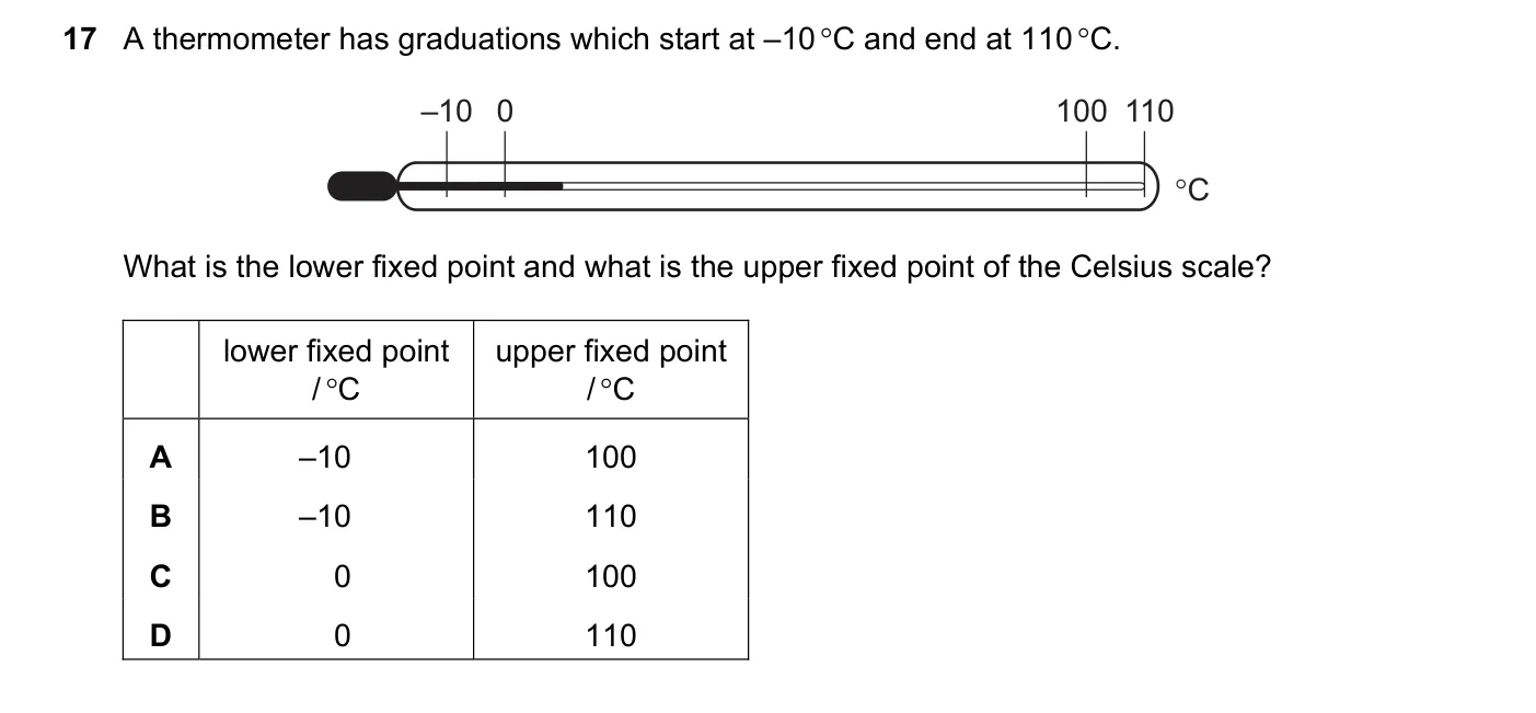 Question 17, March 2019, 0625 Paper 22