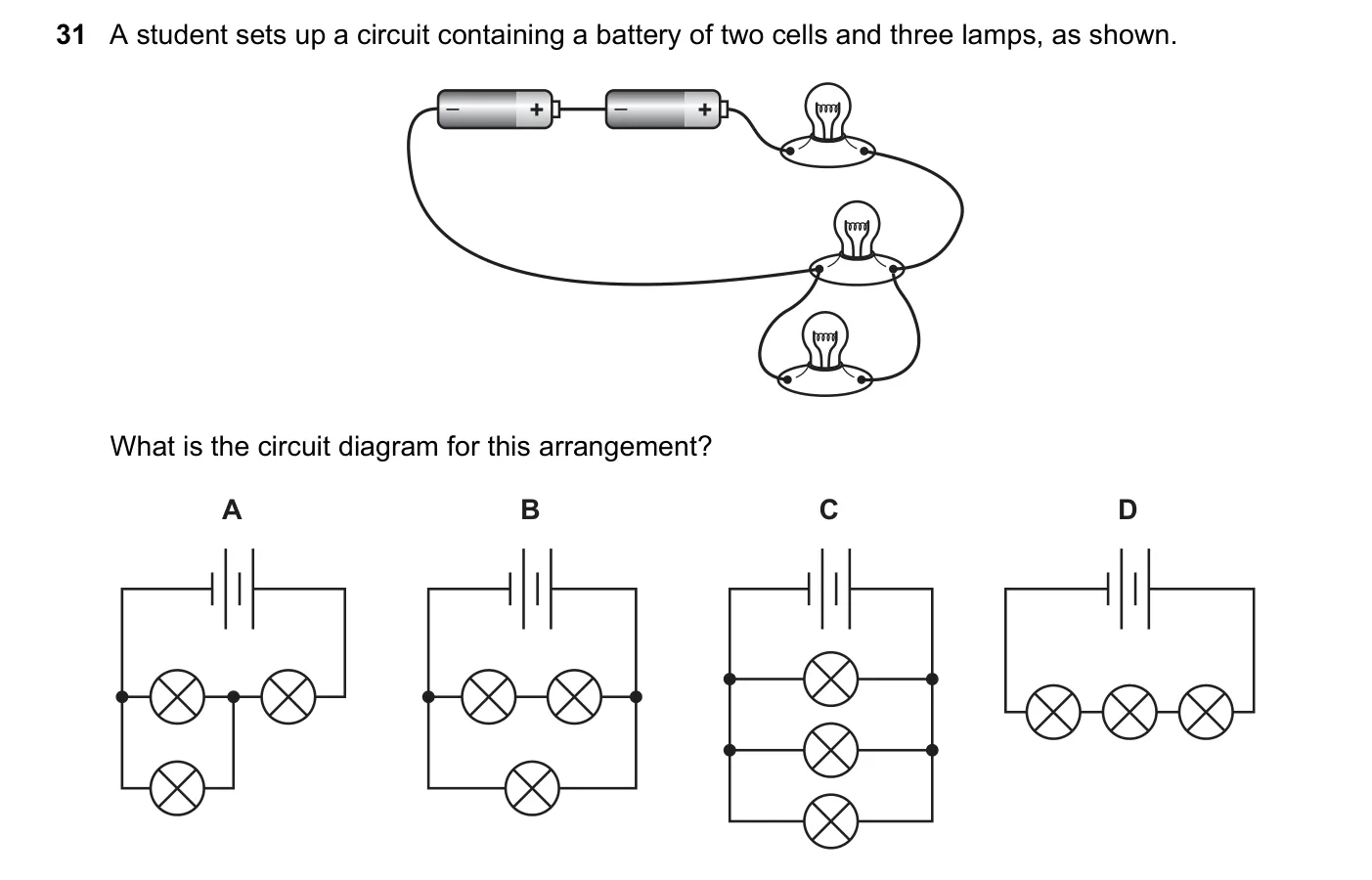 Question 31, March 2019, 0625 Paper 22