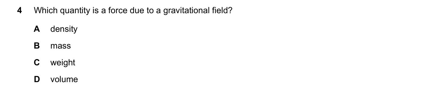 Question 4, November 2019, 0625 Paper 21