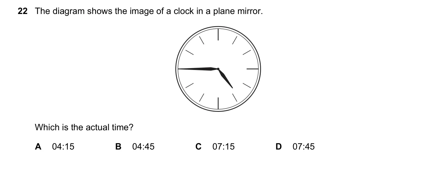 Question 22, November 2019, 0625 Paper 21