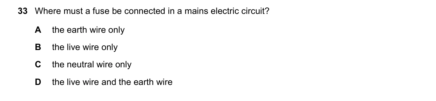 Question 33, November 2019, 0625 Paper 21
