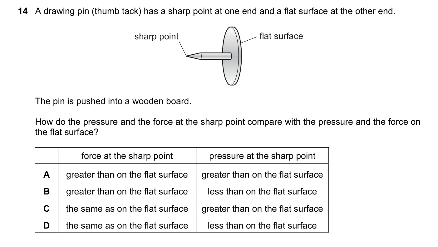 Question 14, November 2019, 0625 Paper 22