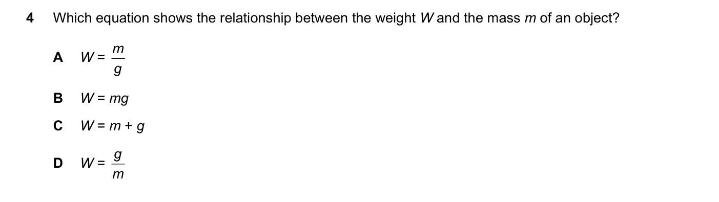 Question 4, November 2019, 0625 Paper 23
