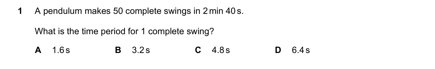 Question 1, June 2020, 0625 Paper 21