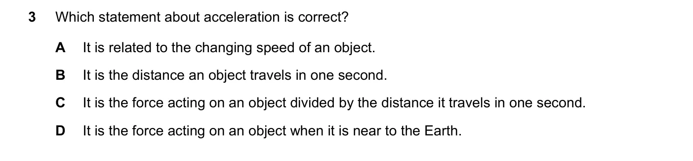 Question 3, June 2020, 0625 Paper 21
