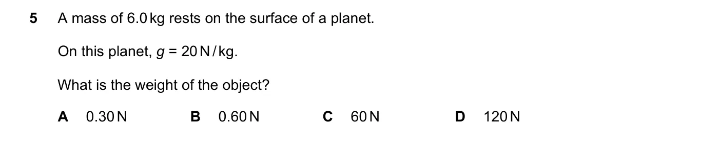 Question 5, June 2020, 0625 Paper 21