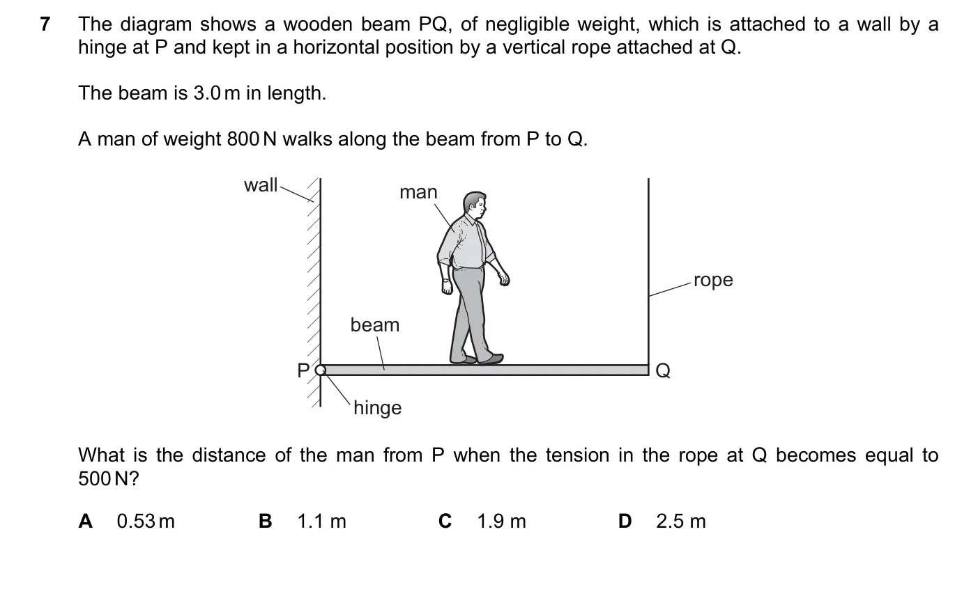 Question 7, June 2020, 0625 Paper 21