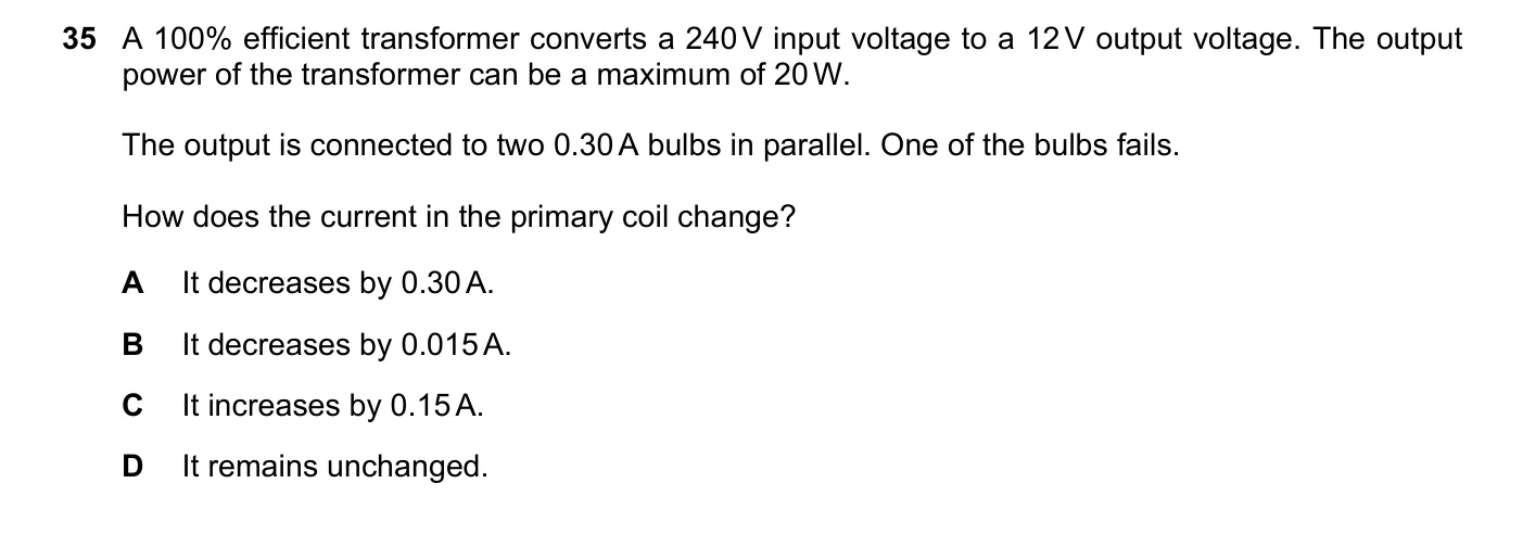 Question 35, June 2020, 0625 Paper 21