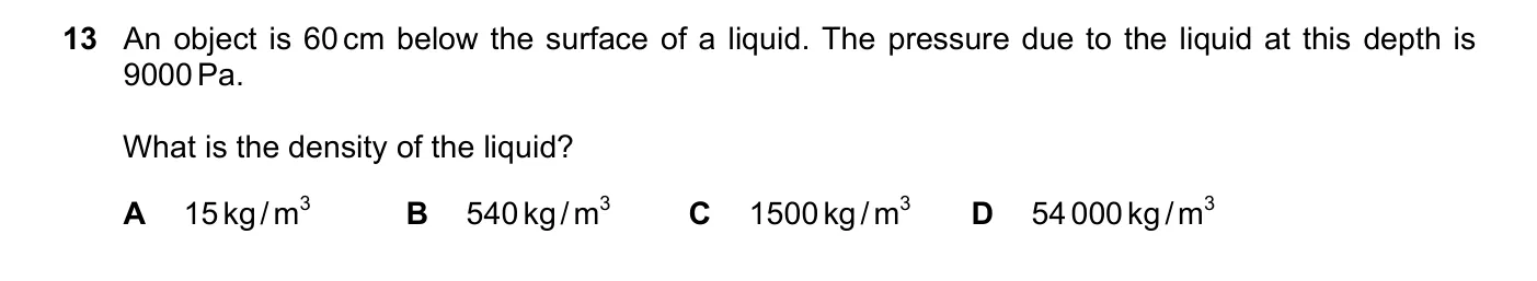 Question 13, June 2020, 0625 Paper 22