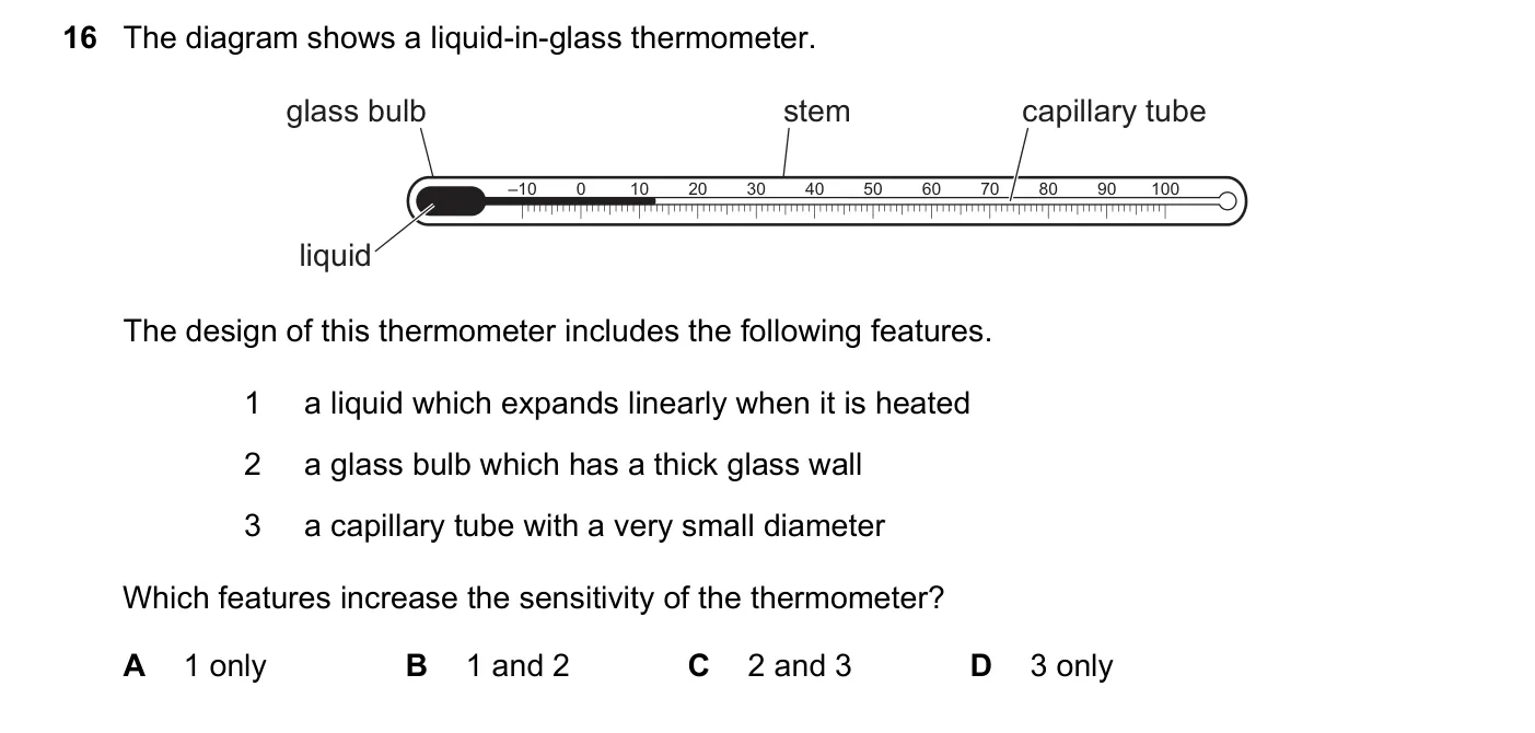 Question 16, June 2020, 0625 Paper 22