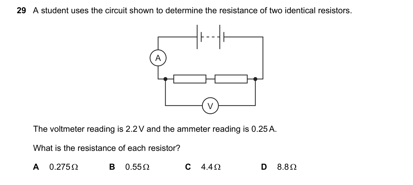 Question 29, June 2020, 0625 Paper 22