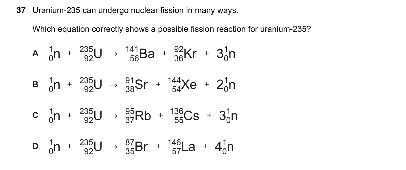 Question 37, June 2020, 0625 Paper 22