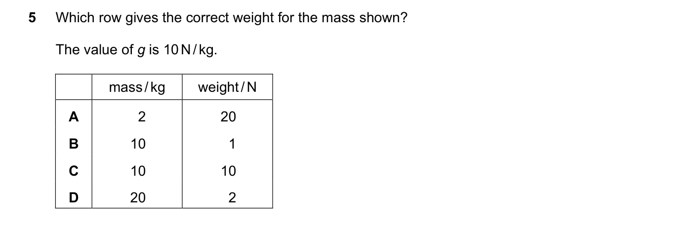 Question 5, June 2020, 0625 Paper 23