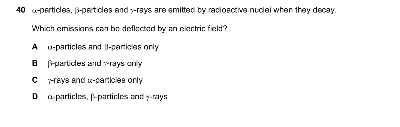 Question 40, June 2020, 0625 Paper 23