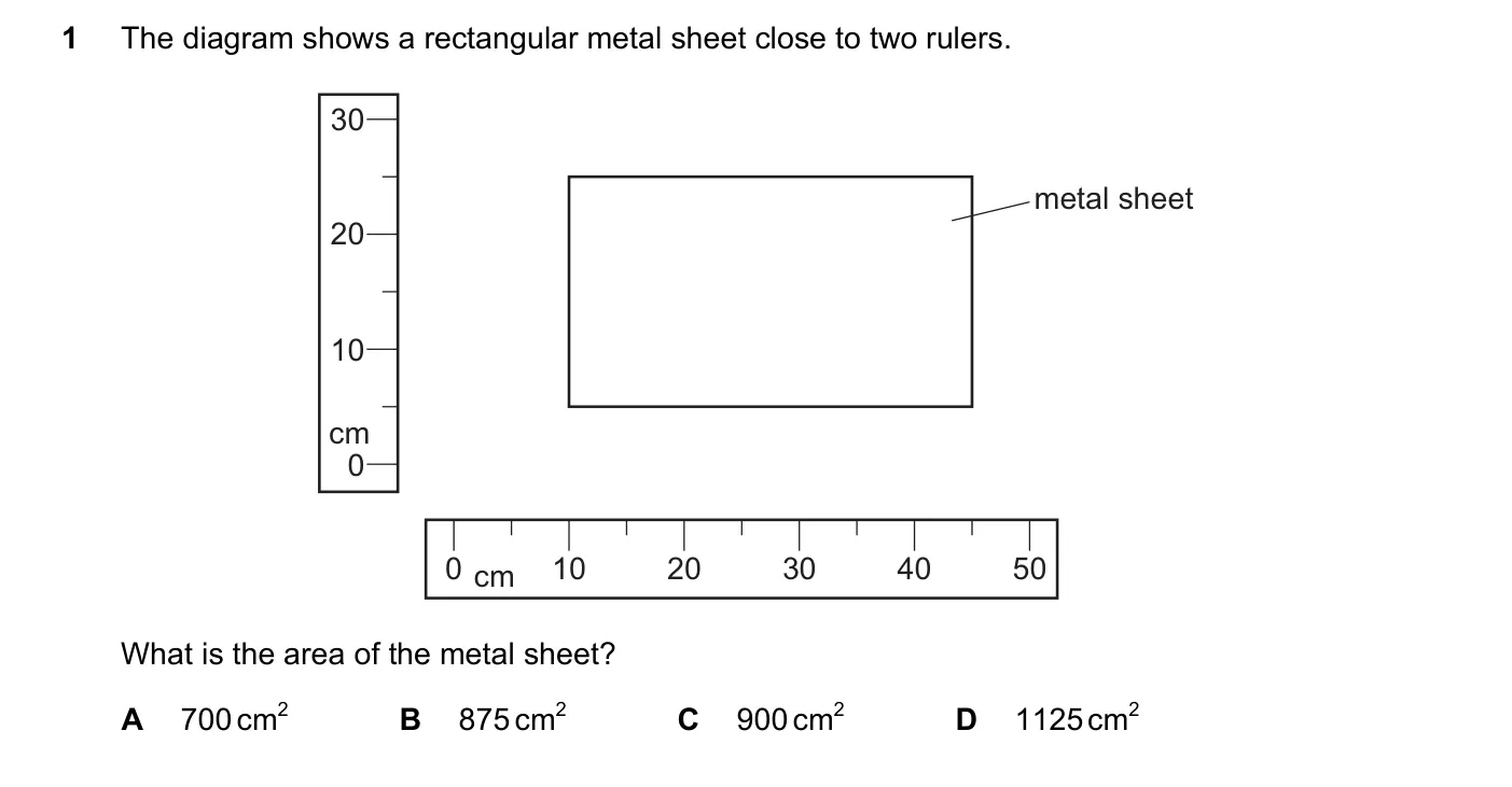 Question 1, March 2020, 0625 Paper 22