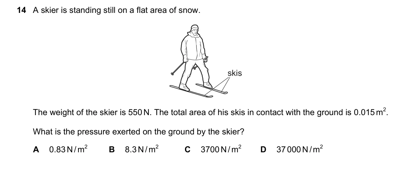 Question 14, March 2020, 0625 Paper 22