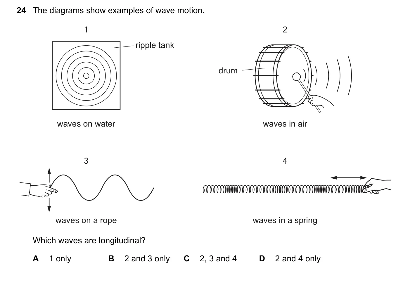 Question 24, March 2020, 0625 Paper 22